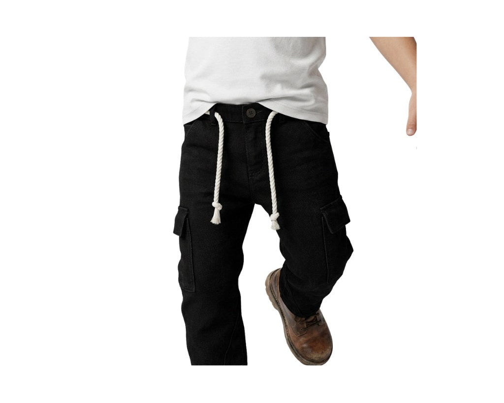 Boys Cargo Jogger Gabardine Pants