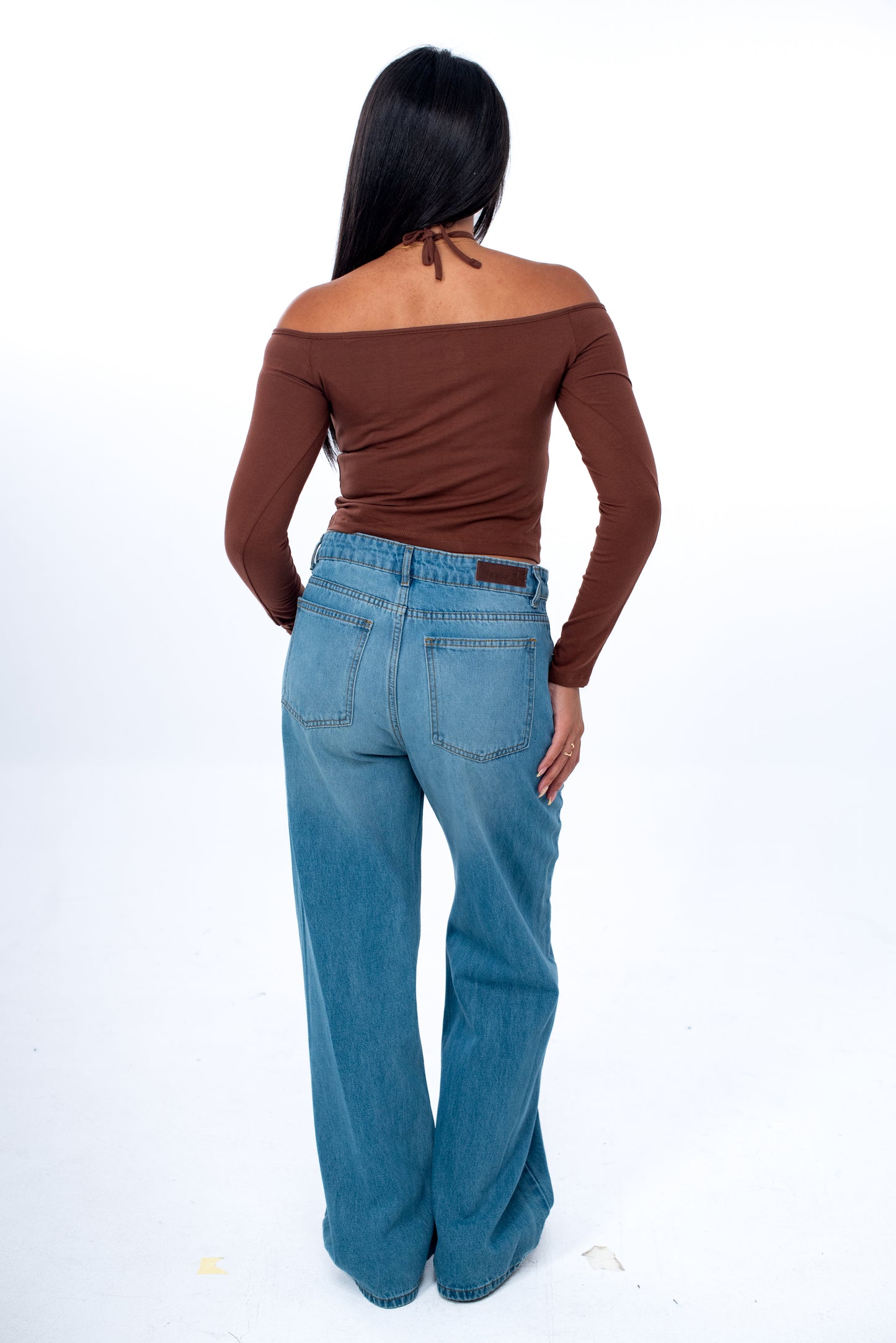 One Shoulder Long Sleeve Top