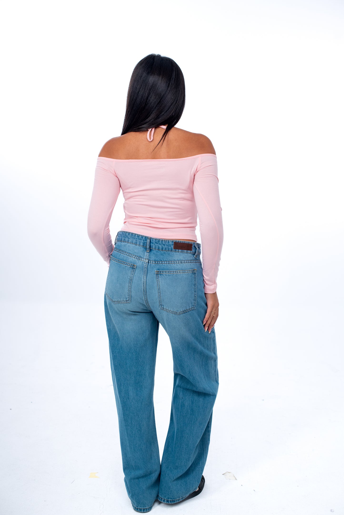 One Shoulder Long Sleeve Top
