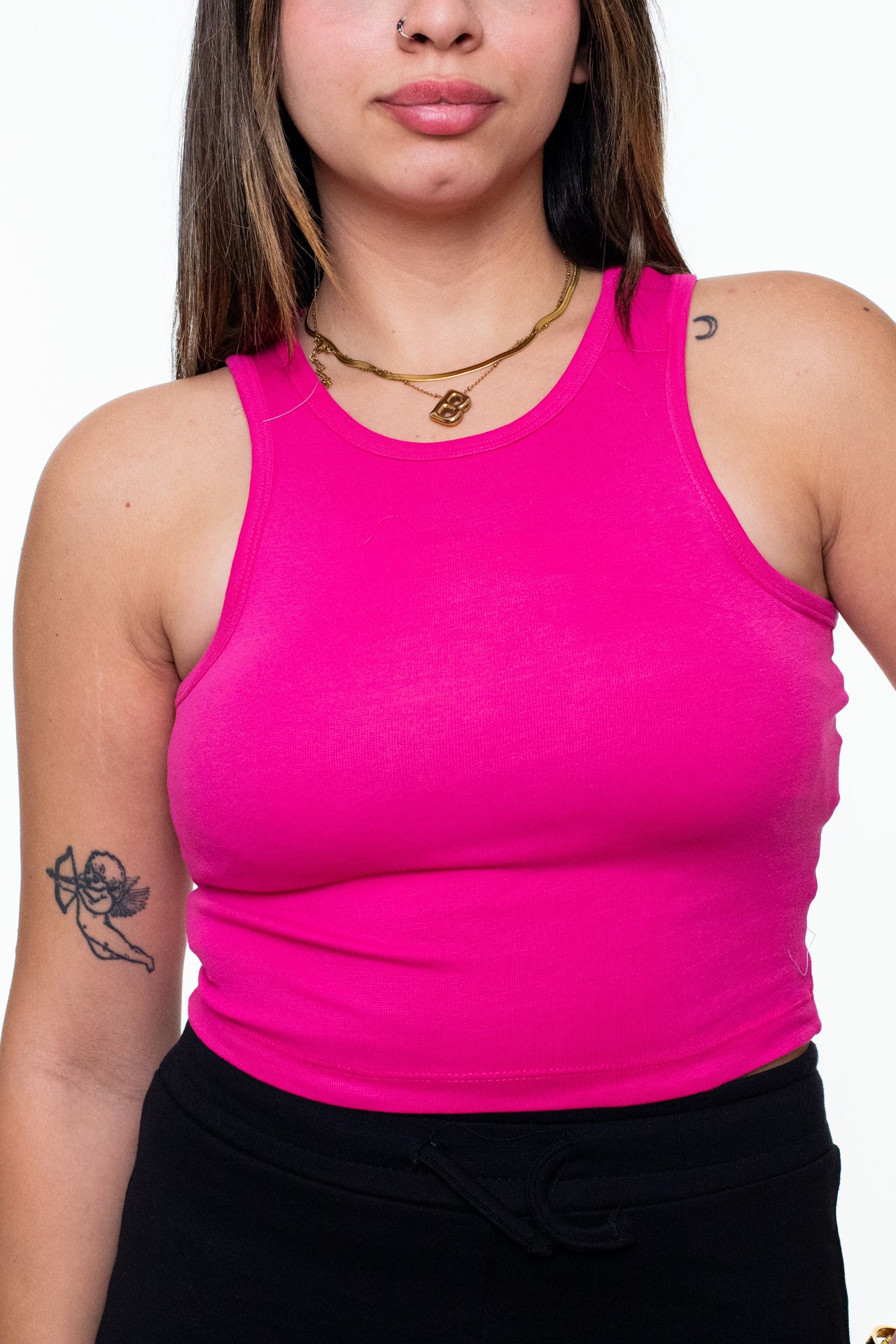 basic top -fuchsia
