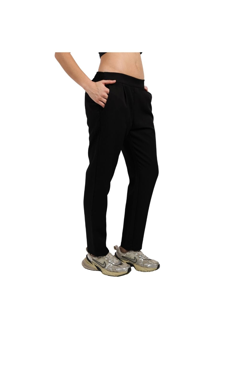 Classic women's fabric trousers