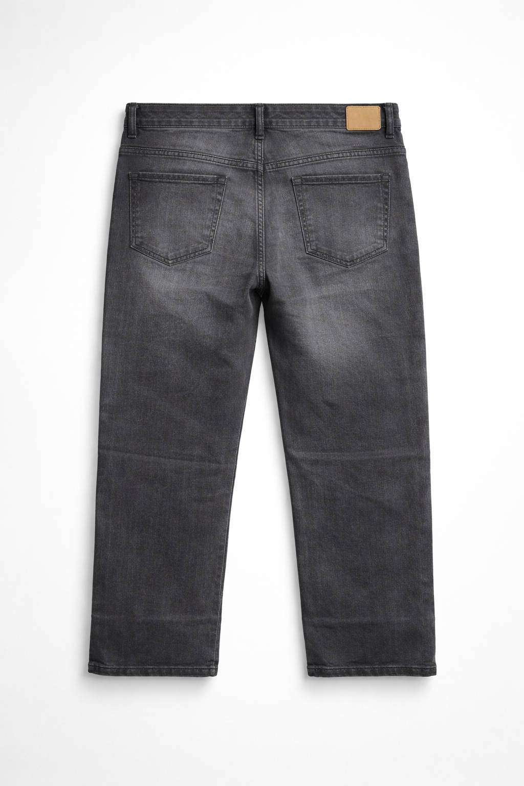 Wide-leg denim jeans