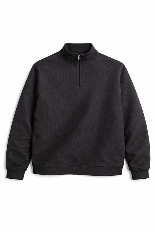 half-zip men sweatshirt