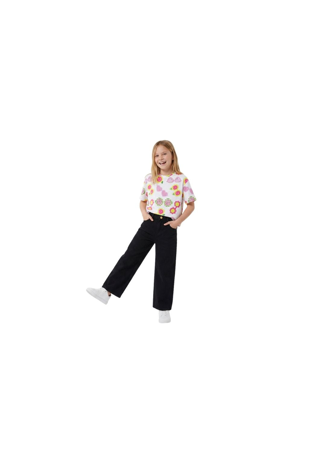 Girls Sunglasses Print Crop Top