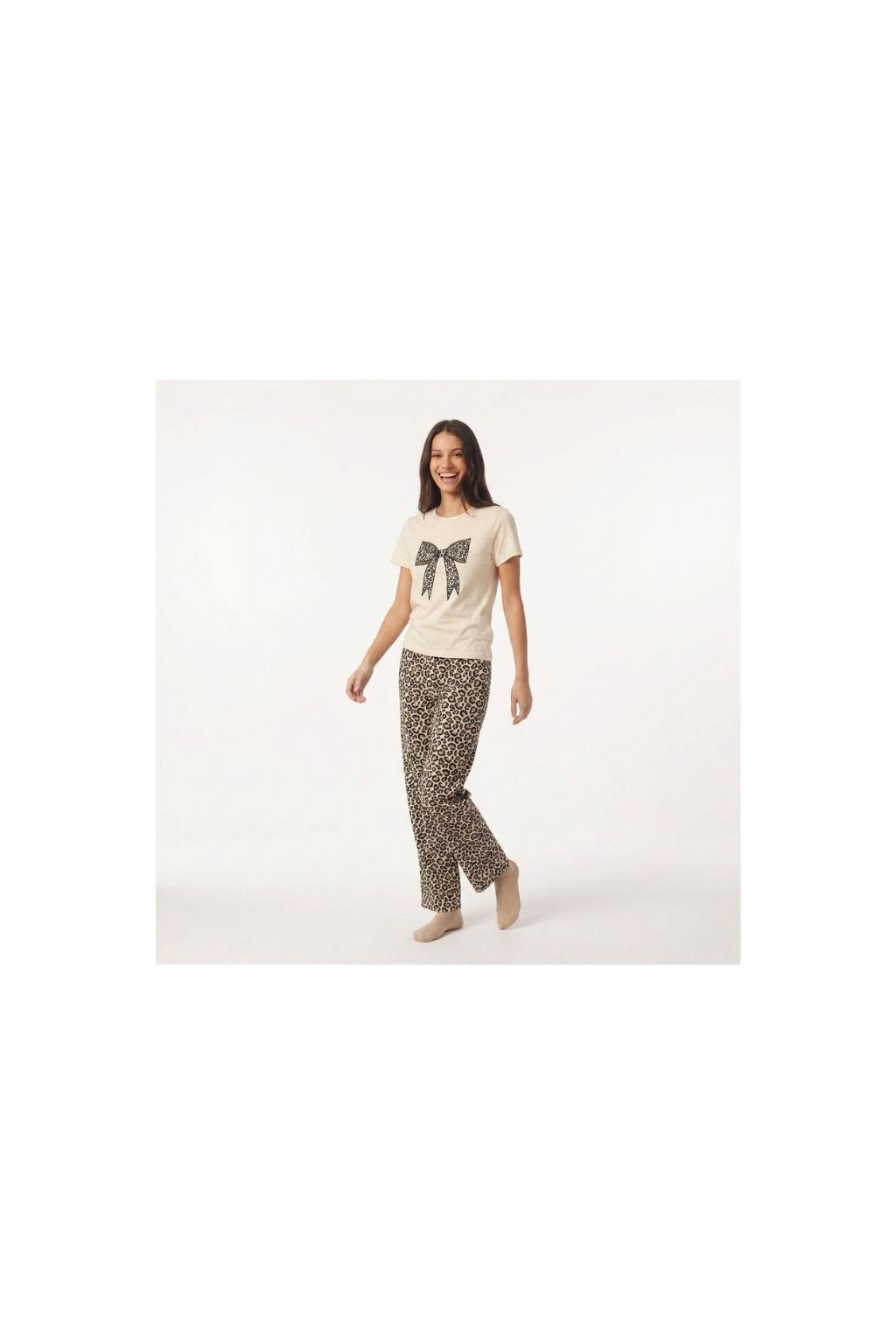 Pajama Set Printed Leopard