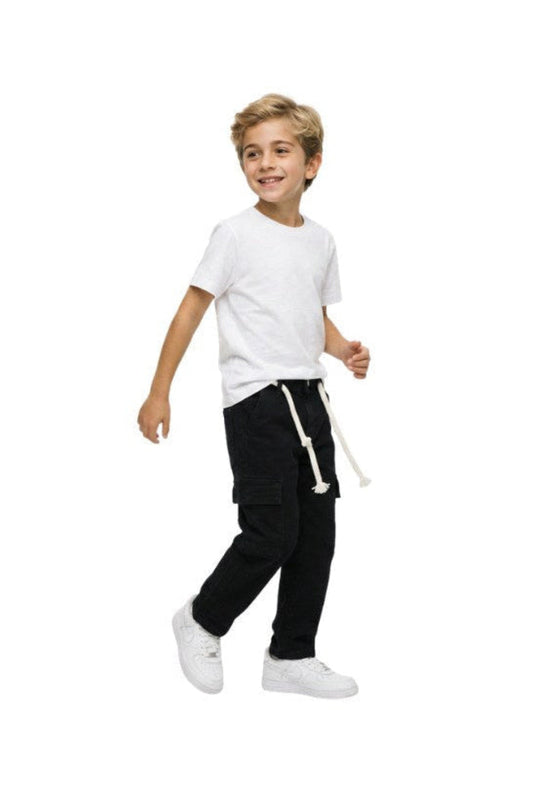 Boys Cargo Jogger Gabardine Pants