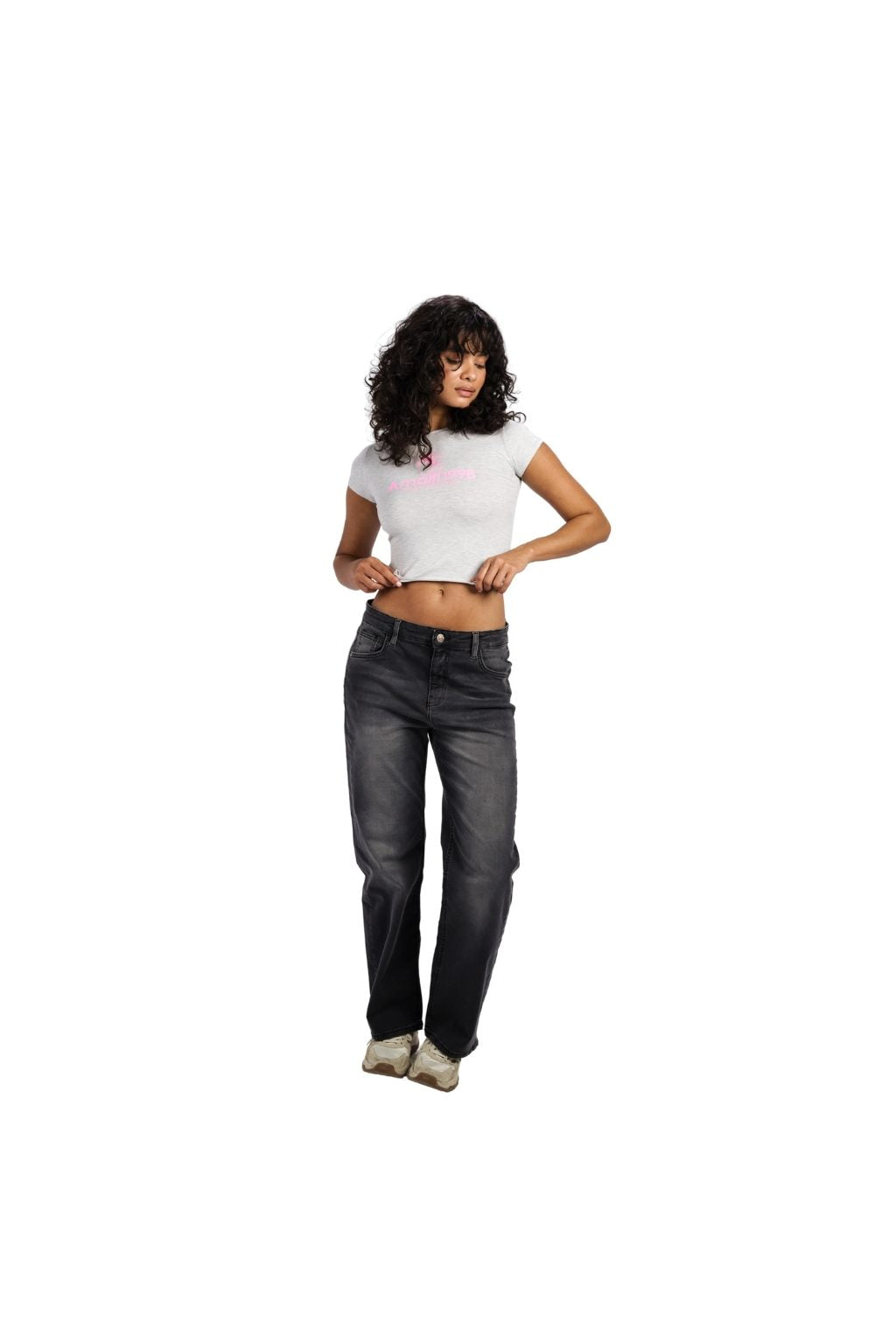Women SS T-Shirt Printed Amalfi 1998 Side Slit With Ruffles
