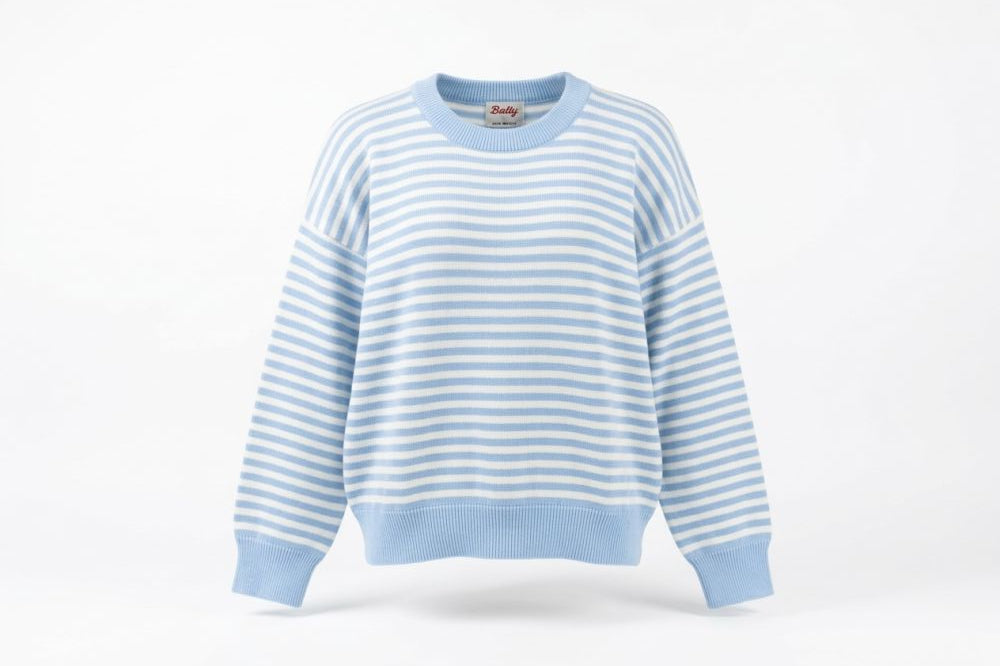 Women's Striped Round Neck Knitwear