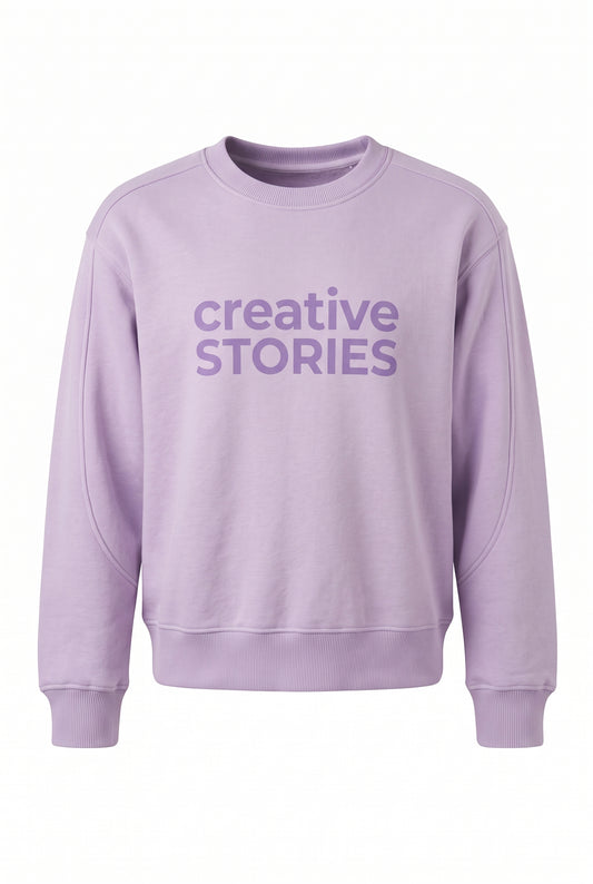 Girls Fleece Sweatshirt Printed "Creative Stories"