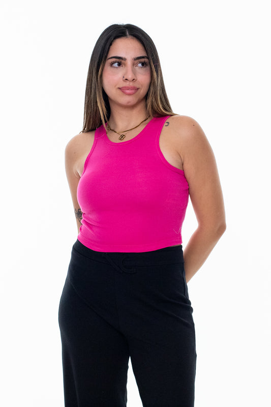 basic top -fuchsia