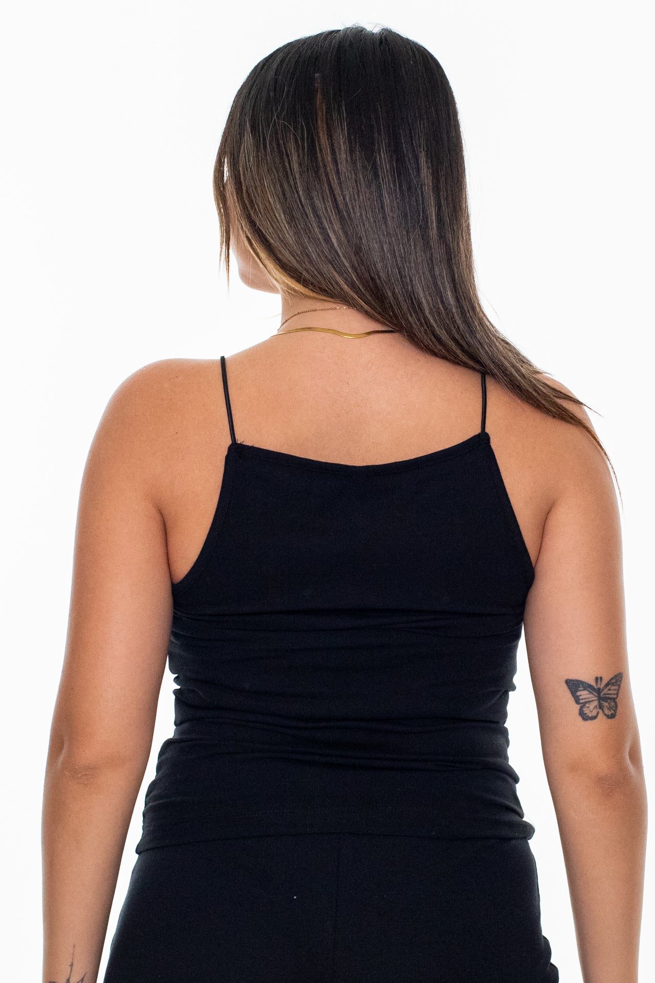 elastic strap top \Black