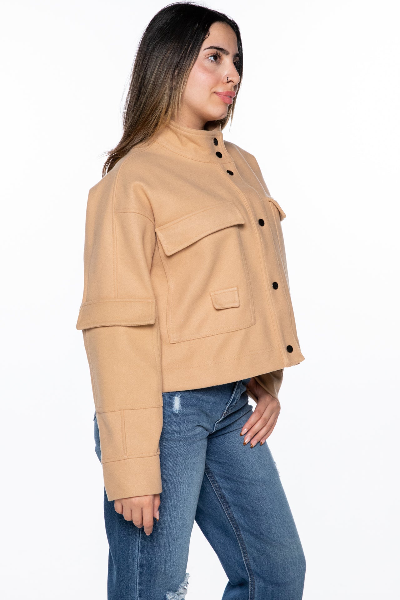 tweed jacket-beige