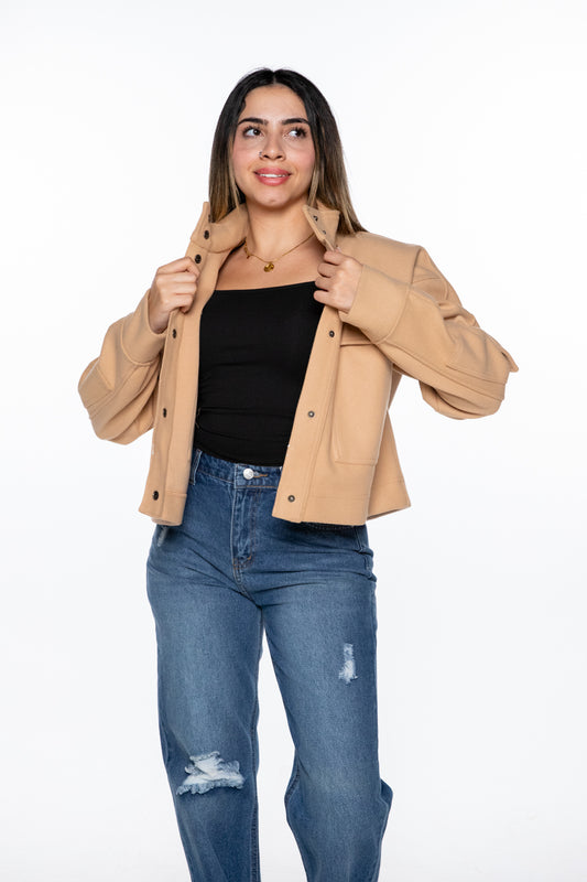 tweed jacket-beige