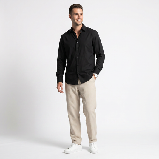 Classic Black Long Sleeve Shirt